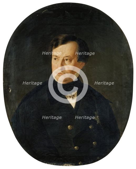 Portrait of A.P. Briullov, 1863. Creator: Leonid Vorotilkin.