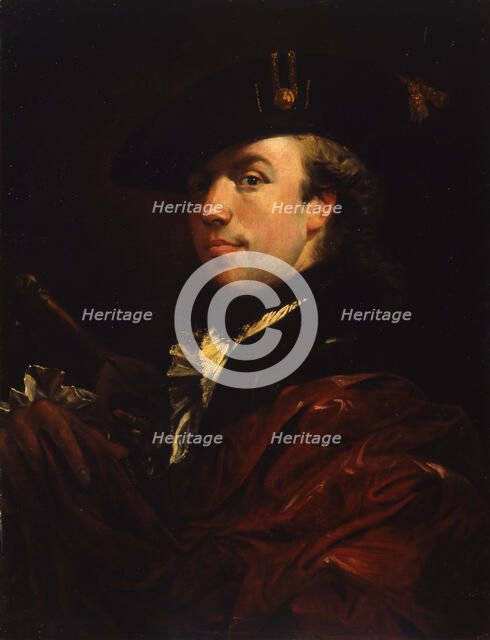 Portrait of a painter, Second Half of the 18th cen.. Creator: Therbusch-Lisiewska, Anna Dorothea (1721-1782).