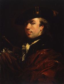 Portrait of a painter, Second Half of the 18th cen.. Creator: Therbusch-Lisiewska, Anna Dorothea (1721-1782)