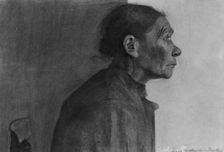 Portrait of a Peasant Woman, 1898/99. Creator: Paula Modersohn-Becker