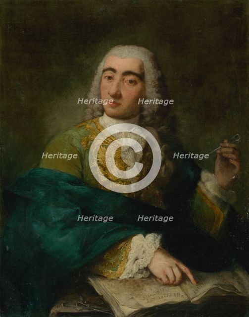 Portrait of a physician, 1760. Creator: Unknown.