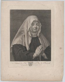 Portrait of a praying nun, ca. 1771. Creator: Carl Guttenberg