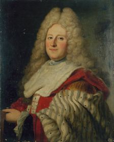 Portrait of a President à mortier in the parliament of Paris, c1700. Creator: Unknown