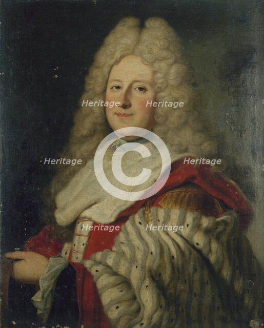 Portrait of a President à mortier in the parliament of Paris, c1700. Creator: Unknown.