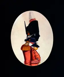 Portrait of a Private in an English regiment late 18th Century 1912. Creator: E Nevill Jackson