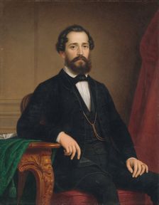 Portrait of A. Príhradný, 1869. Creator: Miklos Barabas
