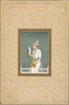 Portrait of a Prince with a Hawk, 1700s. Creator: Unknown