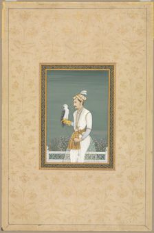 Portrait of a Prince with a Hawk, 1700s. Creator: Unknown