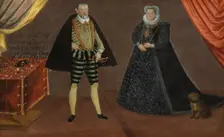 Portrait of a Princely couple, most probably John Frederick, Duke of Pomerania and his wife...,1590s Creator: Anon