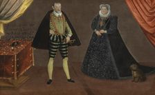 Portrait of a Princely couple, most probably John Frederick, Duke of Pomerania and his wife...,1590s Creator: Anon