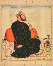 Portrait of a Raja, probably Raja Dhrub Dev of Jasrota, ca.1690-1700. Creator: Unknown