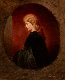 Portrait of a Red-Haired Woman, April 1865. Creator: Artur Grottger
