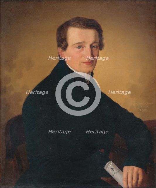 Portrait of a revivalist, 1843. Creator: Jozef Bozetech Klemens.
