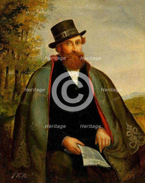 Portrait of a Revolutionary from 1848, 1848. Creator: Vojtech Klimkovic.
