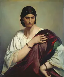 Portrait of a Roman Woman. Artist: Feuerbach, Anselm (1829-1880)