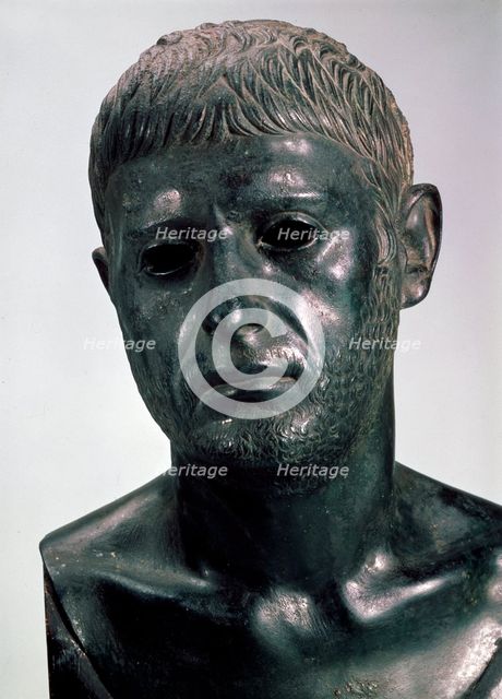 'Portrait of a Roman (Sextus Pompey)', second half of 1st century BC. Artist: Unknown