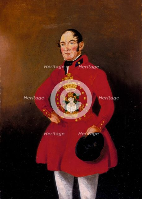 'Portrait of a Royal Bargeman', 1843. Creator: WR Noble.