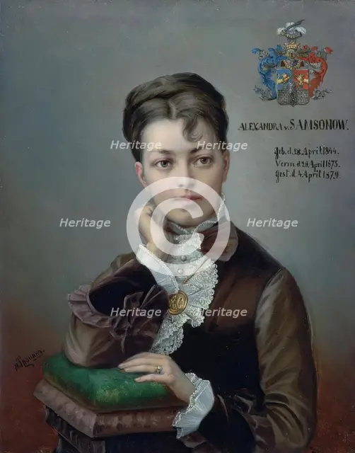 Portrait of A.S. Korf, 1850. Creator: Aleksander Tronin.