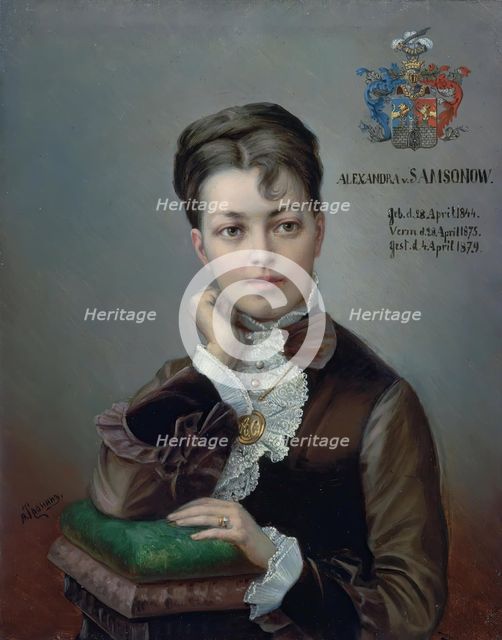 Portrait of A.S. Korf, 1850. Creator: Aleksander Tronin.