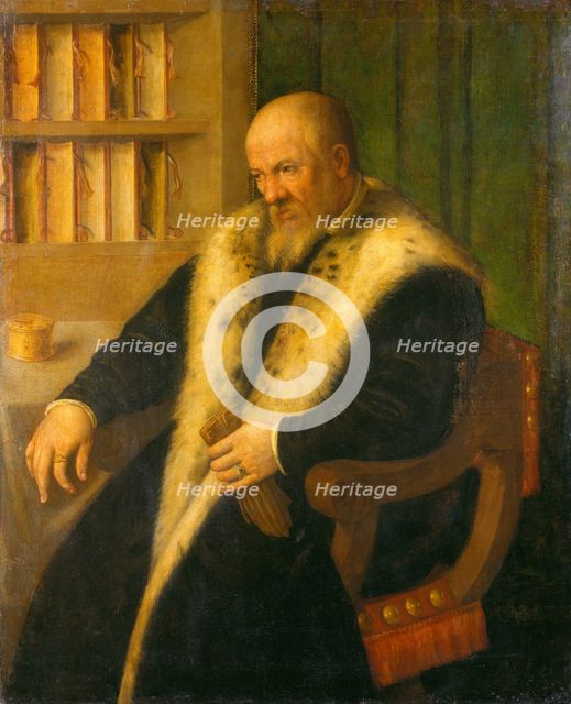 Portrait of a Scholar, 1501-1600. Creator: Style ofMoretto da Brescia.