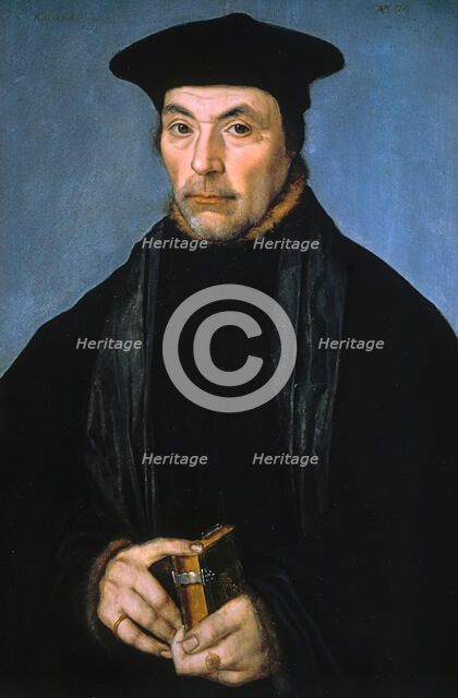 Portrait of a Scholar or Preacher, 1529. Creator: Unknown.