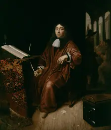 Portrait of a scribe, c1660s. Creator: Cornelis de Man