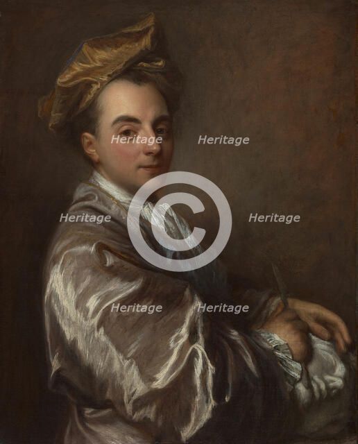 Portrait of a Sculptor, 1700/10. Creator: Jean-Baptiste Santerre.