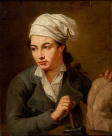 Portrait of a Sculptor, c1750. Creator: Venetian Master c1750
