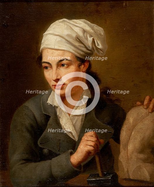 Portrait of a Sculptor, c1750. Creator: Venetian Master c1750.