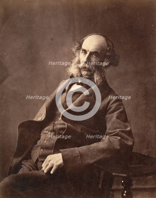 Portrait of a Seated Gentleman, ca. 1856-59. Creator: Horatio Ross.