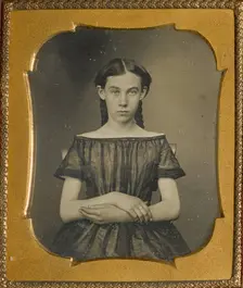 Portrait of a Seated Girl, about 1850. Creator: Unknown