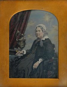 Portrait of a Seated Elderly Woman, 1852-1855. Creator: William Edward Kilburn