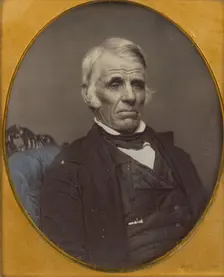 Portrait of a Seated Elderly Man, 1844-1845. Creator: Lorenzo G. Chase