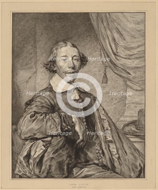 Portrait of a Seated Man, 1771. Creator: Johannes Kornlein.