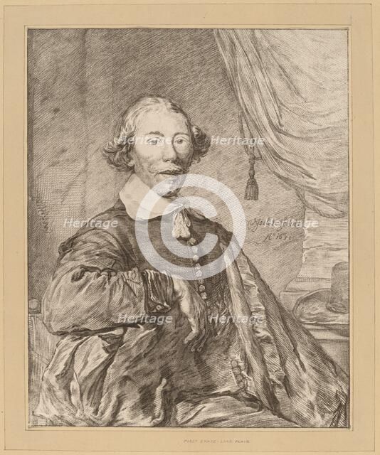 Portrait of a Seated Man, 1771. Creator: Johannes Kornlein.