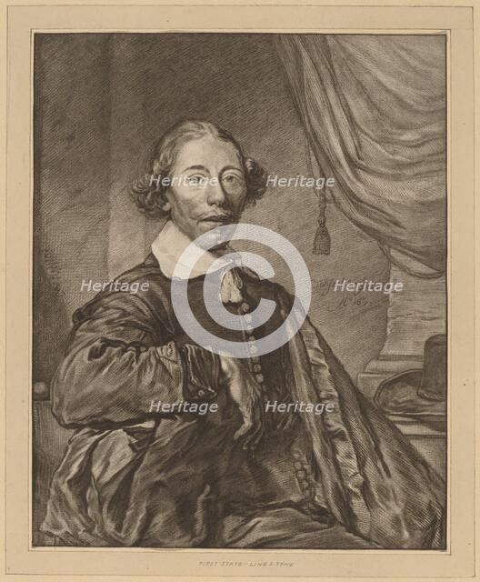 Portrait of a Seated Man, 1771. Creator: Johannes Kornlein.