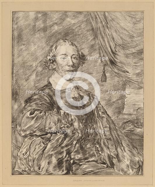 Portrait of a Seated Man, 1771. Creator: Johannes Kornlein.