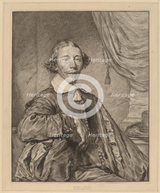 Portrait of a Seated Man, 1771. Creator: Johannes Kornlein.