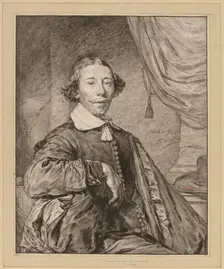Portrait of a Seated Man, 1771. Creator: Johannes Kornlein