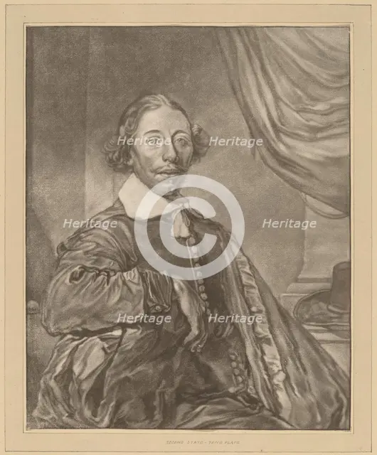Portrait of a Seated Man, 1771. Creator: Johannes Kornlein.