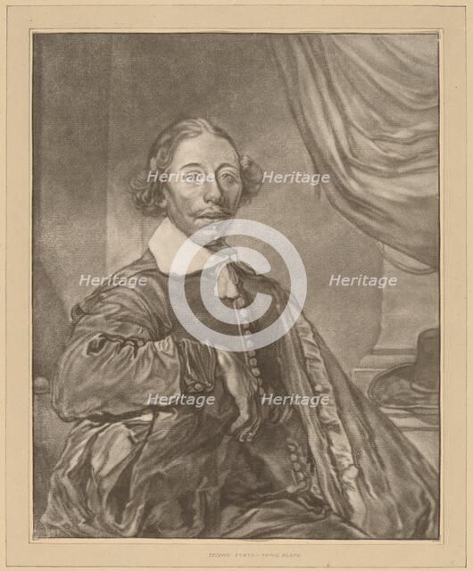 Portrait of a Seated Man, 1771. Creator: Johannes Kornlein.