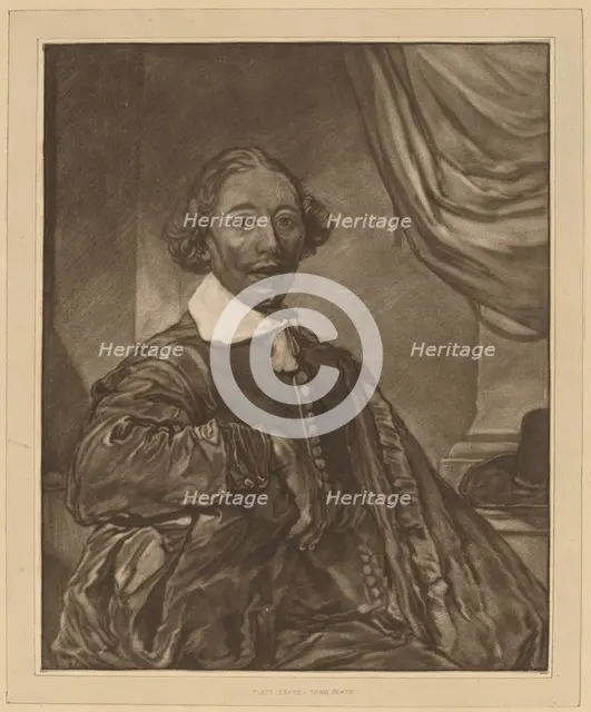 Portrait of a Seated Man, 1771. Creator: Johannes Kornlein.