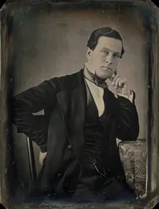 Portrait of a Seated Man, about 1848-1858. Creator: Unknown