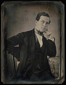 Portrait of a Seated Man, about 1848-1858. Creator: Unknown