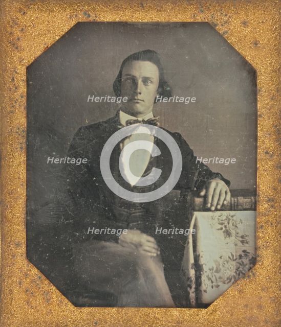 Portrait of a Seated Man, about 1849. Creator: Unknown.