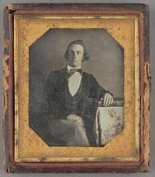 Portrait of a Seated Man, about 1849. Creator: Unknown