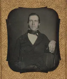 Portrait of a Seated Man, about 1855-1860. Creator: Unknown