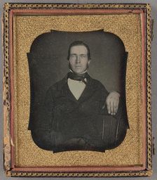 Portrait of a Seated Man, about 1855-1860. Creator: Unknown