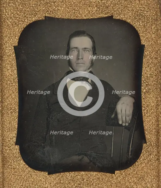 Portrait of a Seated Man, about 1855-1860. Creator: Unknown.