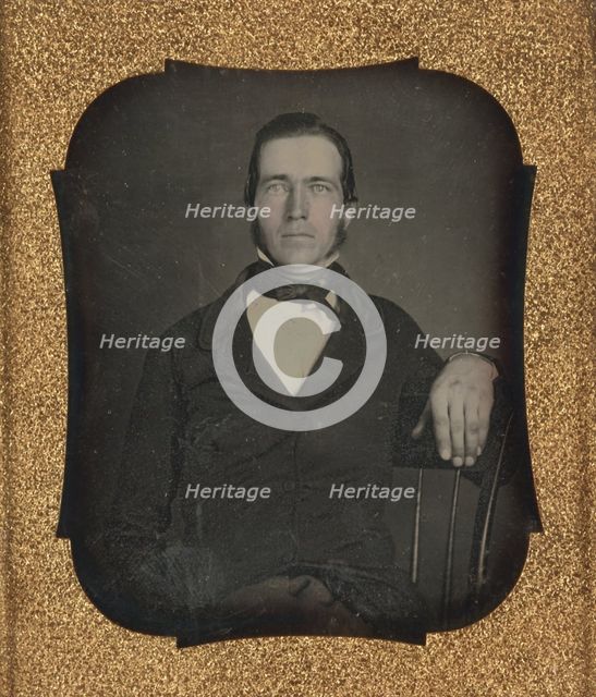 Portrait of a Seated Man, about 1855-1860. Creator: Unknown.